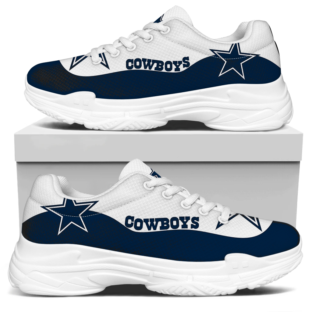 Men's Dallas Cowboys Edition Chunky Sneakers With Line 002